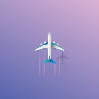 Minimalist plane wallpaper