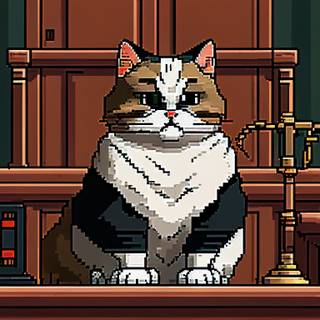 Cat pixel art wallpaper