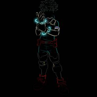 MHA black wallpaper