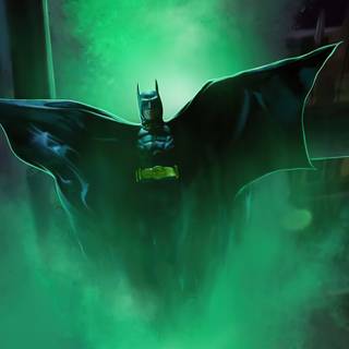 Batman green wallpaper