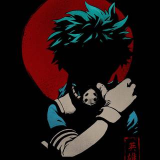 MHA black wallpaper