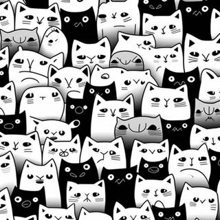 Aesthetic cat desktop wallpaper