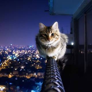 Aesthetic cat desktop wallpaper