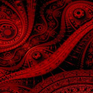 Red painting wallpaper