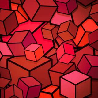 Red painting wallpaper