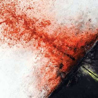 Red painting wallpaper