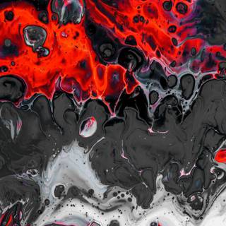 Red painting wallpaper