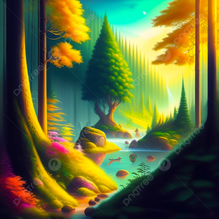 Forest abstract wallpaper