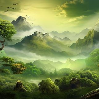 Forest abstract wallpaper