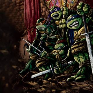 Batman vs. Teenage Mutant Ninja Turtles wallpaper