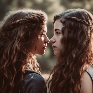 Matching girls wallpaper