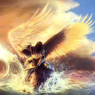 Biblical angel wallpaper