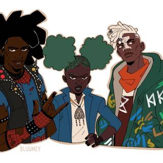 Wendell and Wild wallpaper