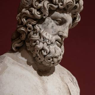 Greek God statue wallpaper