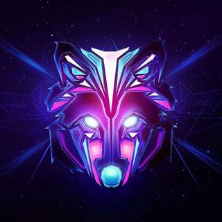 Wolf mask wallpaper
