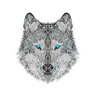 Wolf mask wallpaper