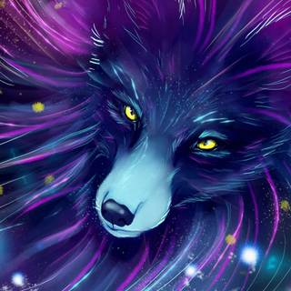Wolf mask wallpaper
