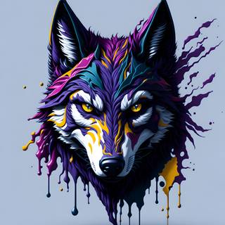 Wolf mask wallpaper