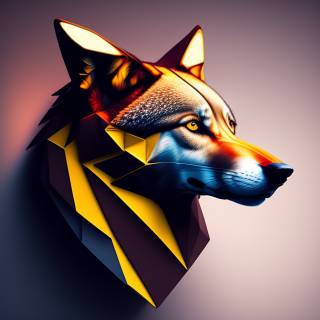 Wolf mask wallpaper