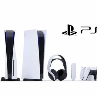 White PS5 wallpaper