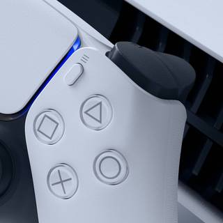 White PS5 wallpaper