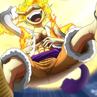 Luffy Gear 5 4k PC wallpaper