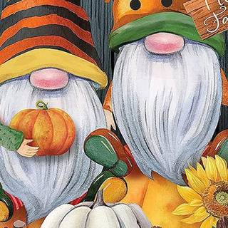 Autumn gnome phone wallpaper