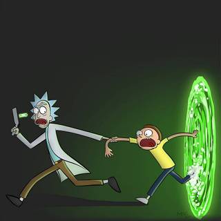 Rick and Morty 3D wallpaper