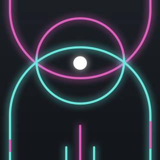 Neon iPhone 14 wallpaper