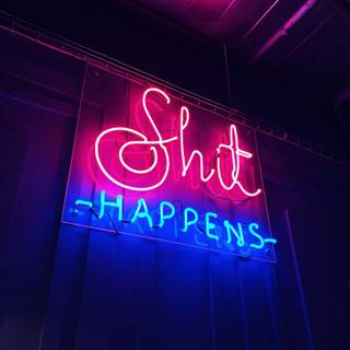 Neon iPhone 14 wallpaper