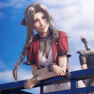 Aerith phone wallpaper