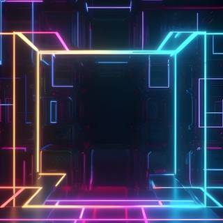 Neon iPhone 14 wallpaper