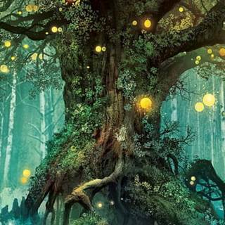 Fantasy forest iPhone wallpaper