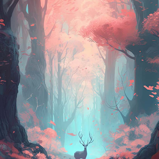 Fantasy forest iPhone wallpaper