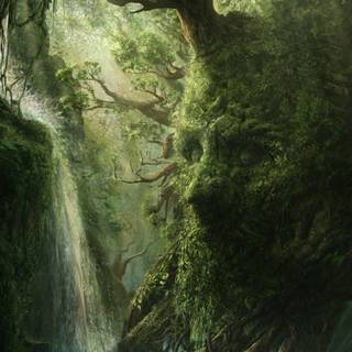 Fantasy forest iPhone wallpaper