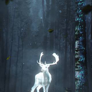 Fantasy forest iPhone wallpaper
