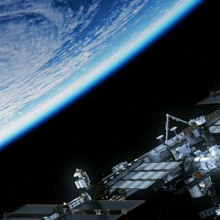 Space Station phone wallpaper