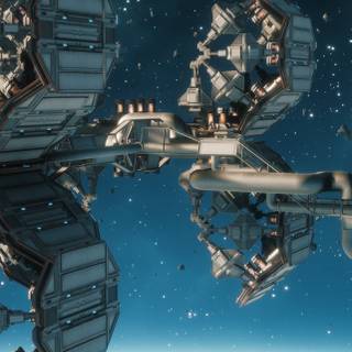 Space Station phone wallpaper