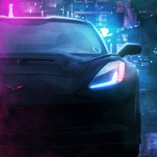 Black Ferrari iPhone wallpaper