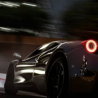 Black Ferrari iPhone wallpaper