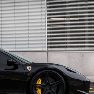 Black Ferrari iPhone wallpaper
