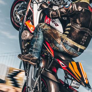 Supermoto iPhone wallpaper