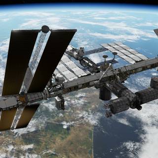 Space Station phone wallpaper