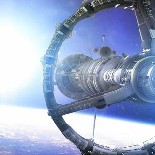 Space Station phone wallpaper