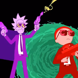 Rick and Morty laptop 4k wallpaper