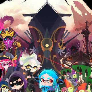 Splatoon 3 iPhone wallpaper