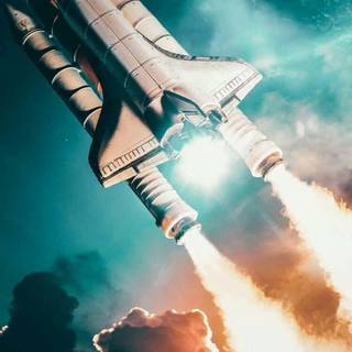 Space ship iPhone wallpaper