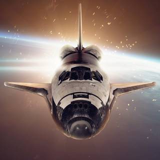 Space ship iPhone wallpaper
