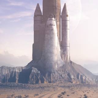 Space ship iPhone wallpaper