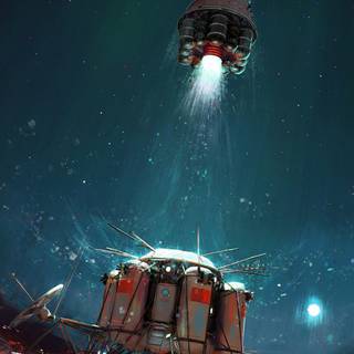 Space ship iPhone wallpaper